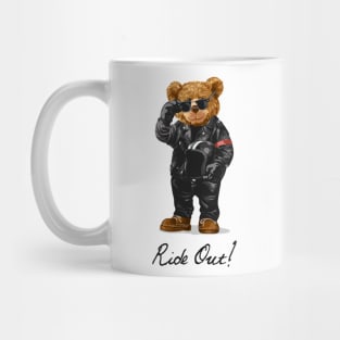 Cute bear design "Ride out" Mug
